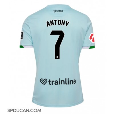 Muški Nogometni Dres Real Betis Antony #7 Gostujuci 2025-26 Kratak Rukav Muški Nogometni Dres Real Betis Antony #7 Gostujuci 2025-26 Kratak Rukav